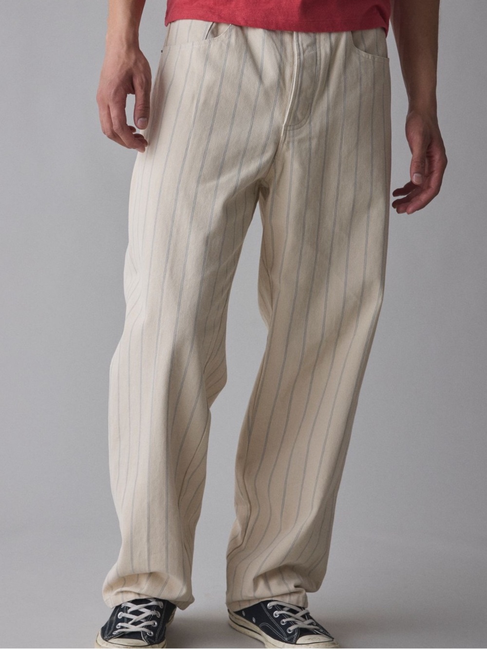 OBEY Baggy Stripe Pattern Jean